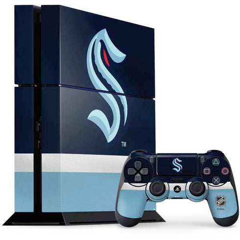 NHL Seattle Kraken Striped PlayStation PS4 Skins