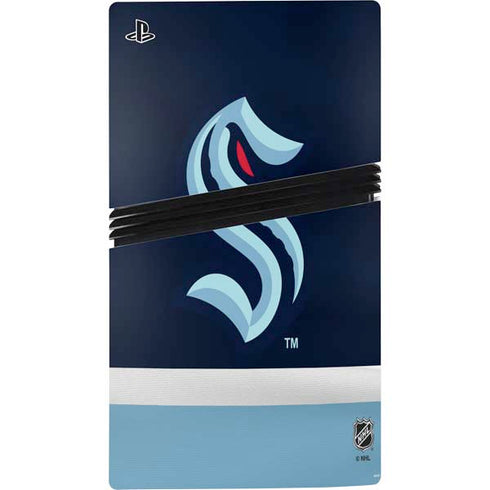 NHL Seattle Kraken Striped PS5 Pro Bundle Skin