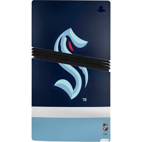 NHL Seattle Kraken Striped PS5 Pro Bundle Skin