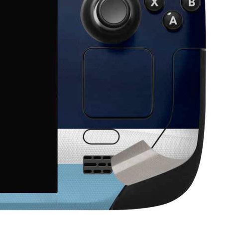NHL Seattle Kraken Striped Steam Deck Handheld Gaming Computer OLED Skin