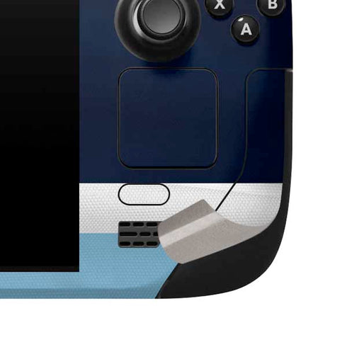 NHL Seattle Kraken Striped Steam Deck Handheld Gaming Computer Skin