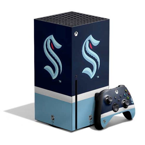 NHL Seattle Kraken Striped Xbox Series X Skins