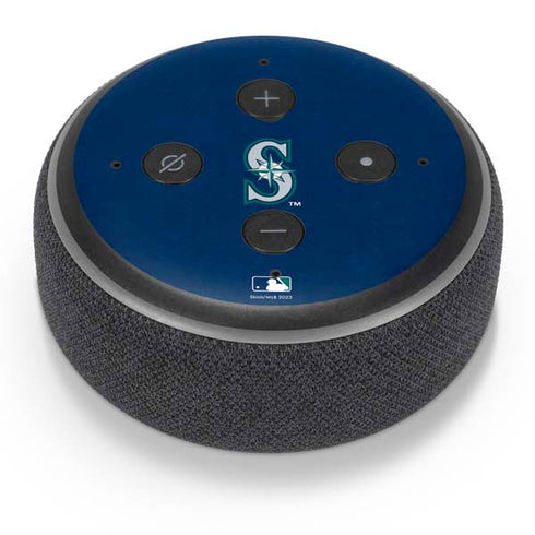 MLB Seattle Mariners - Solid Distressed Amazon Echo Dot Skin
