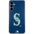 MLB Seattle Mariners - Solid Distressed Galaxy A35 5G Clear Case