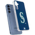 MLB Seattle Mariners - Solid Distressed Galaxy A35 5G Clear Case