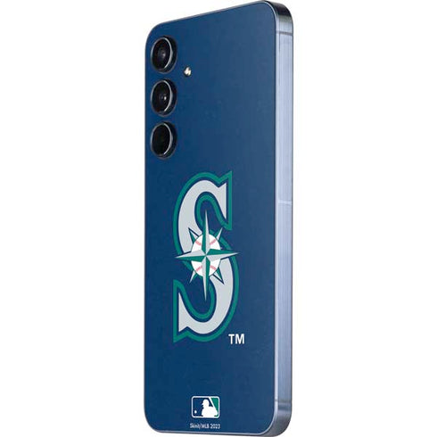 MLB Seattle Mariners - Solid Distressed Galaxy A55 5G Skin