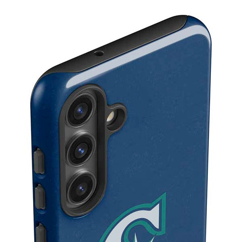 MLB Seattle Mariners - Solid Distressed Galaxy S25 Impact Case