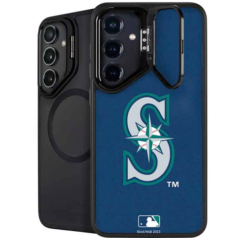MLB Seattle Mariners - Solid Distressed Galaxy S25 Plus Kickstand Case