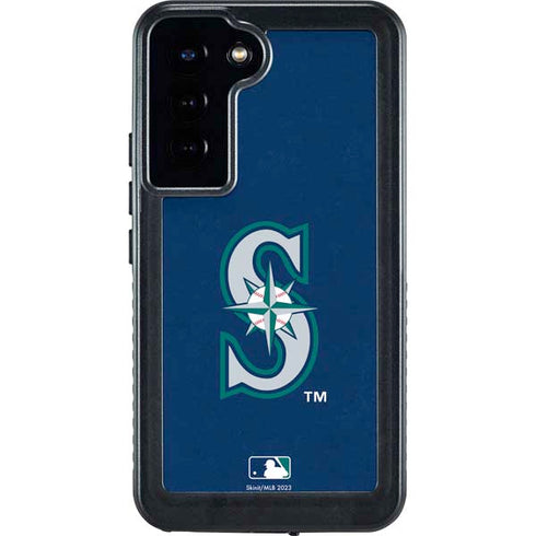 MLB Seattle Mariners - Solid Distressed Galaxy S24 Plus Waterproof Case