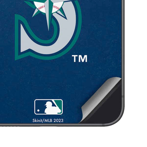 MLB Seattle Mariners - Solid Distressed Galaxy S25 Skin