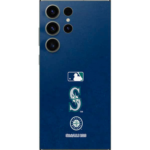 MLB Seattle Mariners - Solid Distressed Galaxy S24 Ultra Skin