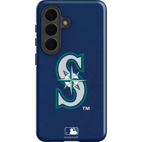 MLB Seattle Mariners - Solid Distressed Galaxy S26 Impact Case