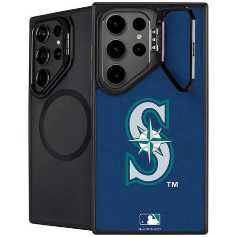 MLB Seattle Mariners - Solid Distressed Galaxy S26 Ultra Kickstand Case