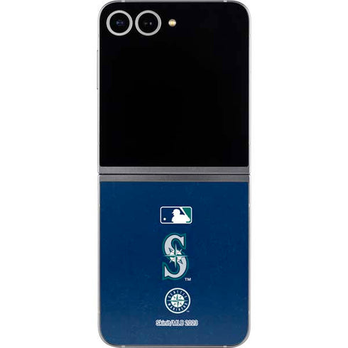 MLB Seattle Mariners - Solid Distressed Galaxy Z Flip6 Skin