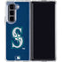 MLB Seattle Mariners - Solid Distressed Galaxy Z Fold5 5G Clear Case