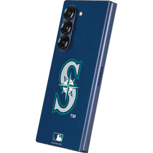 MLB Seattle Mariners - Solid Distressed Galaxy Z Fold6 Skin