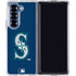 MLB Seattle Mariners - Solid Distressed Galaxy Z Fold7 Clear Case