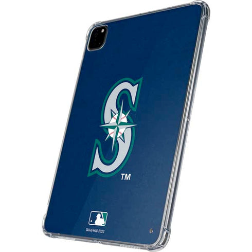 MLB Seattle Mariners - Solid Distressed iPad Pro 11in (2024) Clear Case