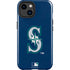 MLB Seattle Mariners - Solid Distressed iPhone 15 Impact Case