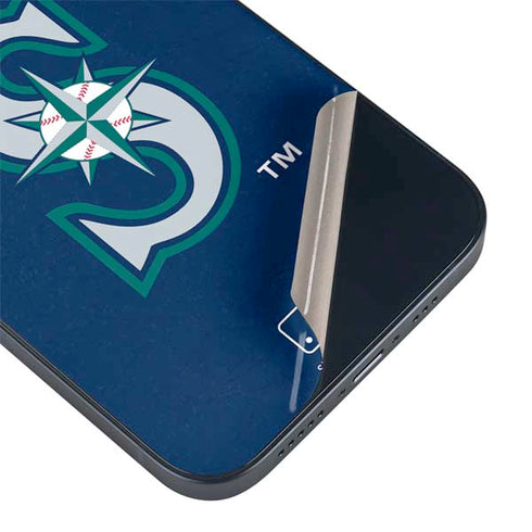 MLB Seattle Mariners - Solid Distressed iPhone 15 Skin