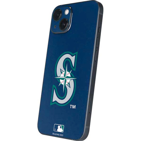 MLB Seattle Mariners - Solid Distressed iPhone 15 Skin