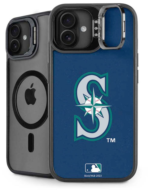 MLB Seattle Mariners - Solid Distressed iPhone 16 Plus Kickstand Case