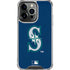 MLB Seattle Mariners - Solid Distressed iPhone 16 Pro Max Clear Case