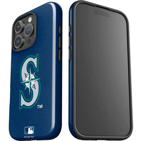 MLB Seattle Mariners - Solid Distressed iPhone 16 Pro Max Impact Case
