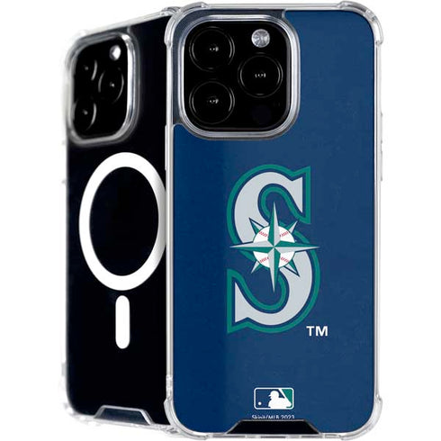 MLB Seattle Mariners - Solid Distressed iPhone 16 Pro Max MagSafe Case