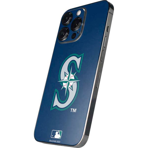 MLB Seattle Mariners - Solid Distressed iPhone 16 Pro Max Skin