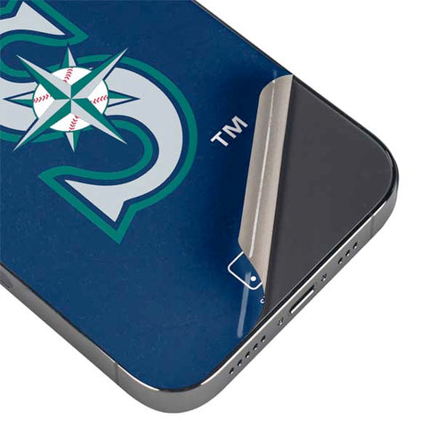 MLB Seattle Mariners - Solid Distressed iPhone 16 Pro Max Skin