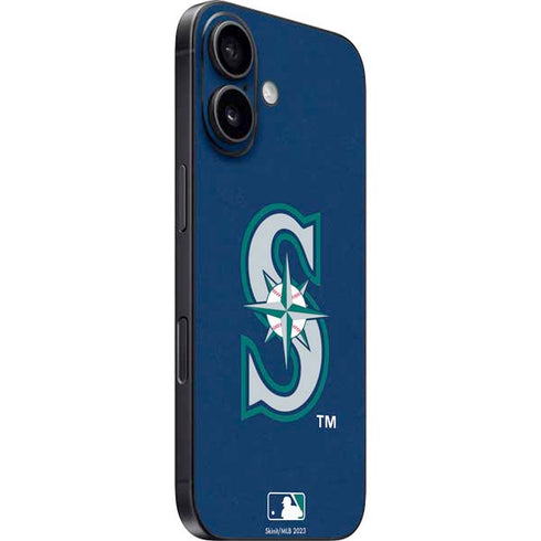 MLB Seattle Mariners - Solid Distressed iPhone 16 Skin