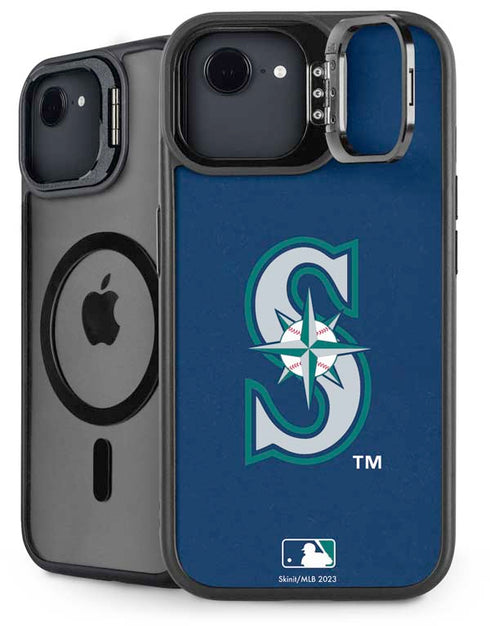MLB Seattle Mariners - Solid Distressed iPhone 16e Kickstand Case