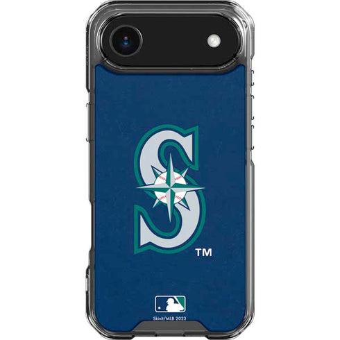 MLB Seattle Mariners - Solid Distressed iPhone 17 Air Clear Case