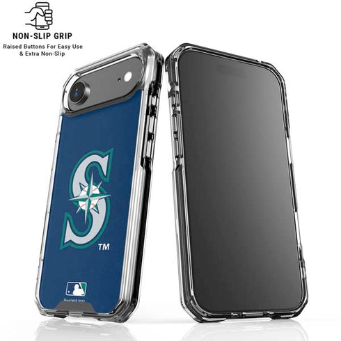 MLB Seattle Mariners - Solid Distressed iPhone 17 Air Clear Case