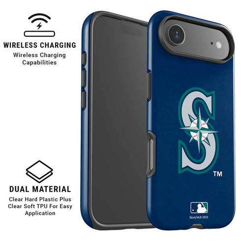 MLB Seattle Mariners - Solid Distressed iPhone 17 Air Magsafe Impact Case
