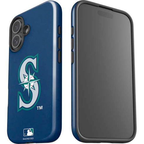 MLB Seattle Mariners - Solid Distressed iPhone 17 Impact Case