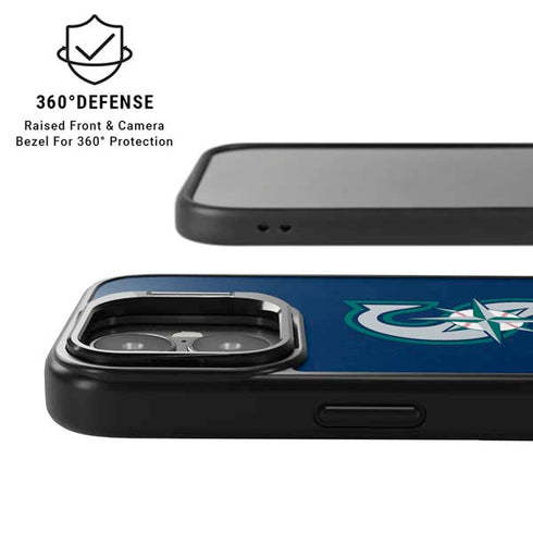 MLB Seattle Mariners - Solid Distressed iPhone 17 Kickstand Case