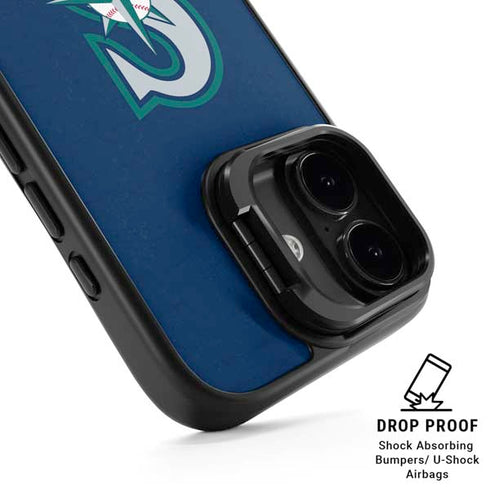 MLB Seattle Mariners - Solid Distressed iPhone 17 Kickstand Case