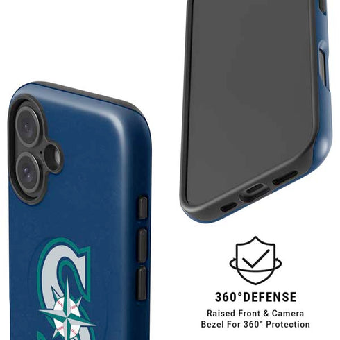 MLB Seattle Mariners - Solid Distressed iPhone 17 Magsafe Impact Case