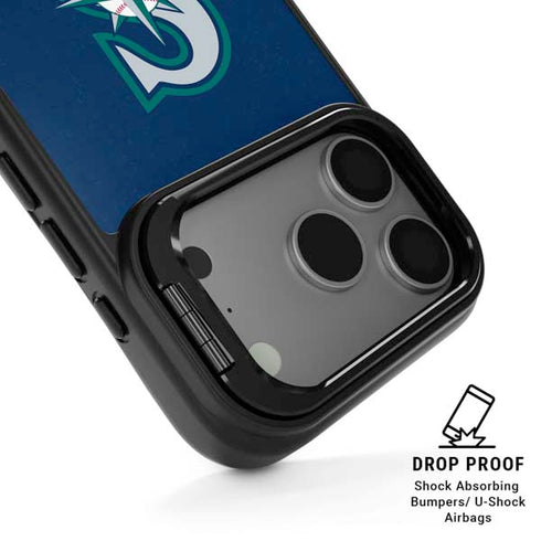 MLB Seattle Mariners - Solid Distressed iPhone 17 Pro Max Kickstand Case