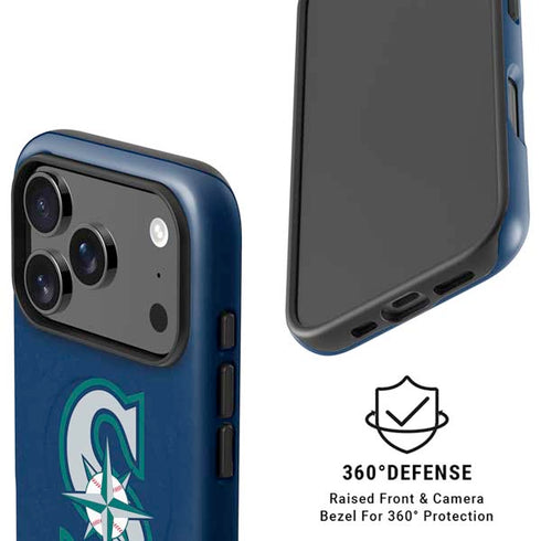 MLB Seattle Mariners - Solid Distressed iPhone 17 Pro Max Magsafe Impact Case