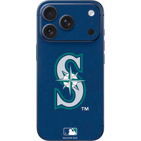 MLB Seattle Mariners - Solid Distressed iPhone 17 Pro Max Skin