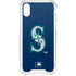 MLB Seattle Mariners - Solid Distressed iPhone XS Clear Case