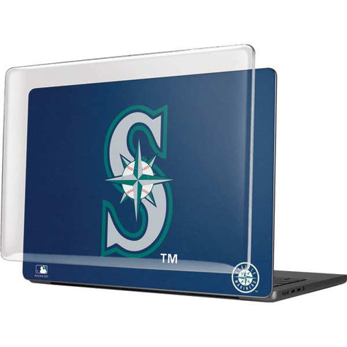 MLB Seattle Mariners - Solid Distressed MacBook Pro 14in (2021-24) Case plus Skin