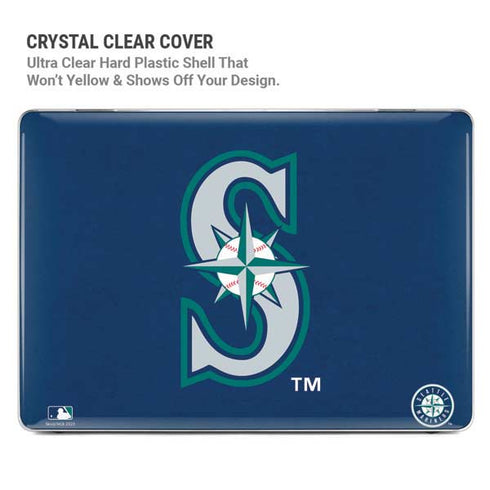 MLB Seattle Mariners - Solid Distressed MacBook Pro 14in (2021-24) Case plus Skin