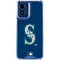 MLB Seattle Mariners - Solid Distressed Moto G Play 4G (2024) Clear Case