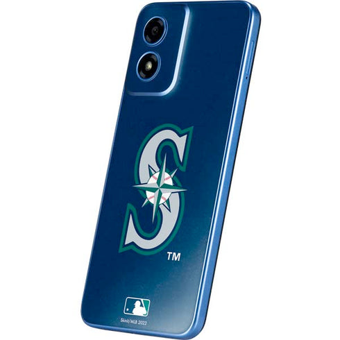 MLB Seattle Mariners - Solid Distressed Moto G Play 4G (2024) Skin