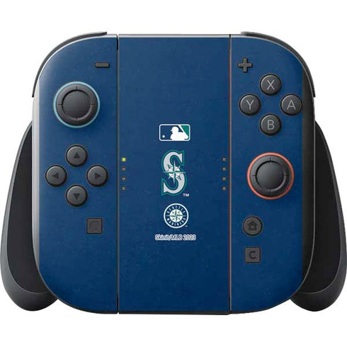 MLB Seattle Mariners - Solid Distressed Nintendo Switch 2 (2025) with Joy-Con Skin