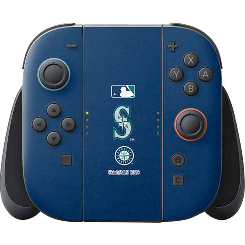 MLB Seattle Mariners - Solid Distressed Nintendo Skins